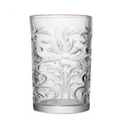 Jogo 6 Copos Altos Cristal Ecológico com Fio de Ouro Arabesco 330ml Wolff