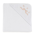 Toalha Banho com Capuz Baby Felice Branco Trussardi