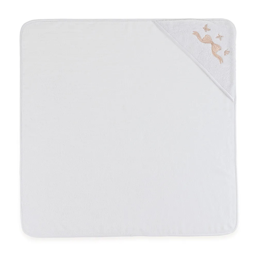 Toalha Banho com Capuz Baby Felice Branco Trussardi