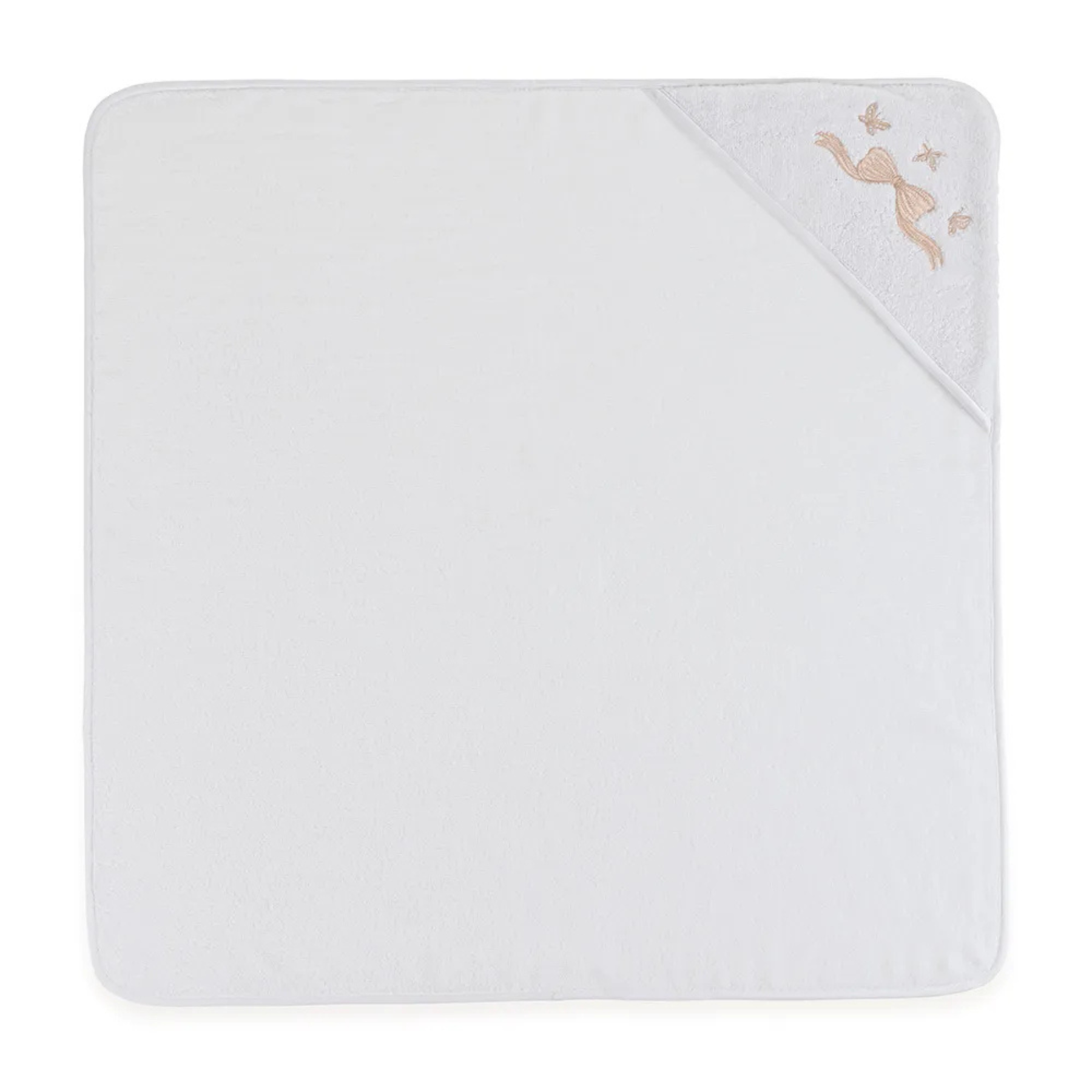 Toalha Banho com Capuz Baby Felice Branco Trussardi