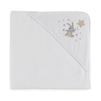 Toalha Banho com Capuz Baby Luna Branco Trussardi