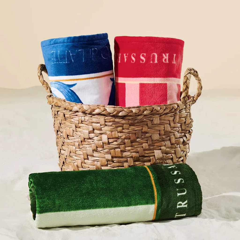 Toalha de Praia Moldura Trussardi + Bacio di Latte