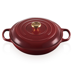 Caçarola Buffet Signature Rhone com Pegador Dourado 3,2L 30cm Le Creuset