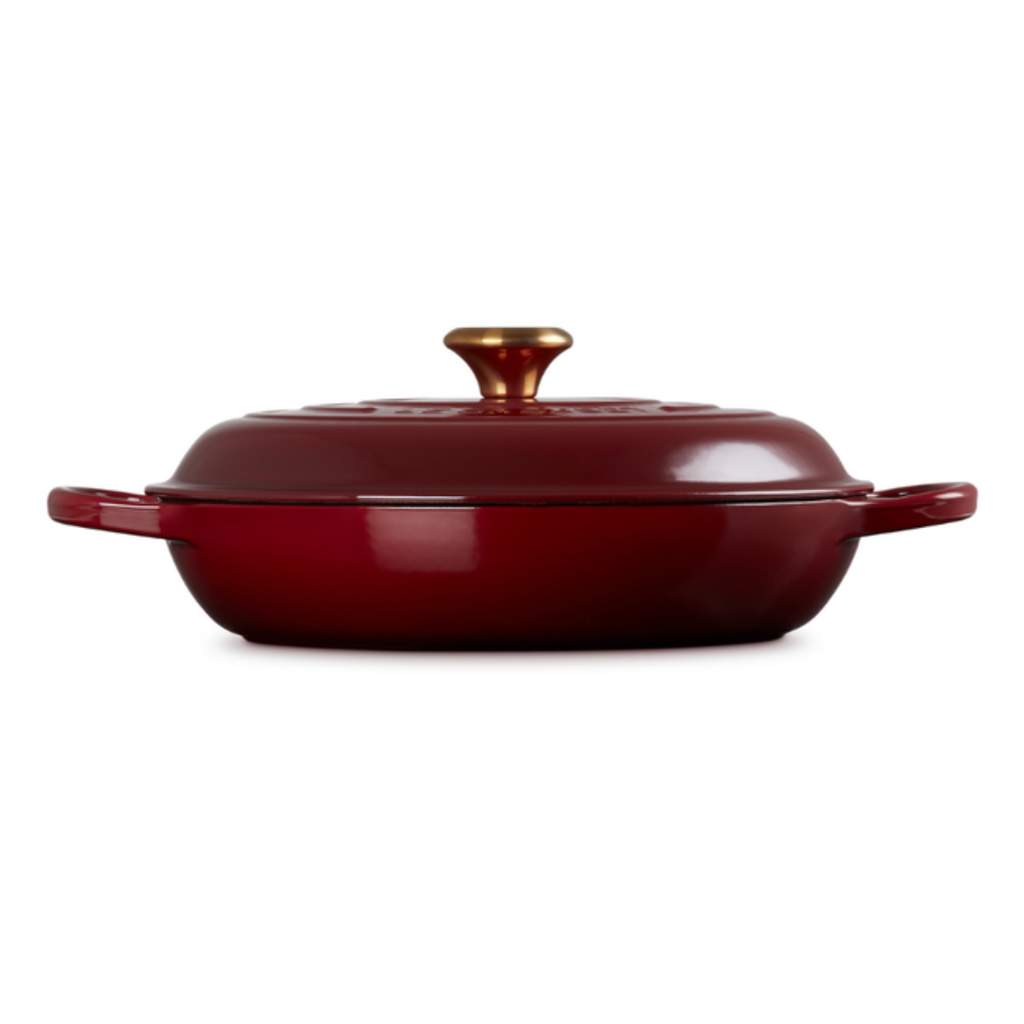 Caçarola Buffet Signature Rhone com Pegador Dourado 3,2L 30cm Le Creuset