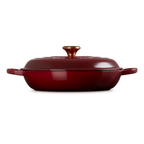 Caçarola Buffet Signature Rhone com Pegador Dourado 3,2L 30cm Le Creuset
