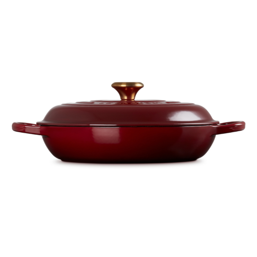 Caçarola Buffet Signature Rhone com Pegador Dourado 3,2L 30cm Le Creuset