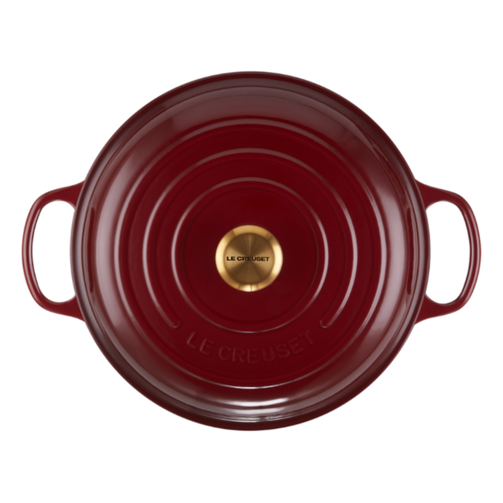 Caçarola Buffet Signature Rhone com Pegador Dourado 3,2L 30cm Le Creuset