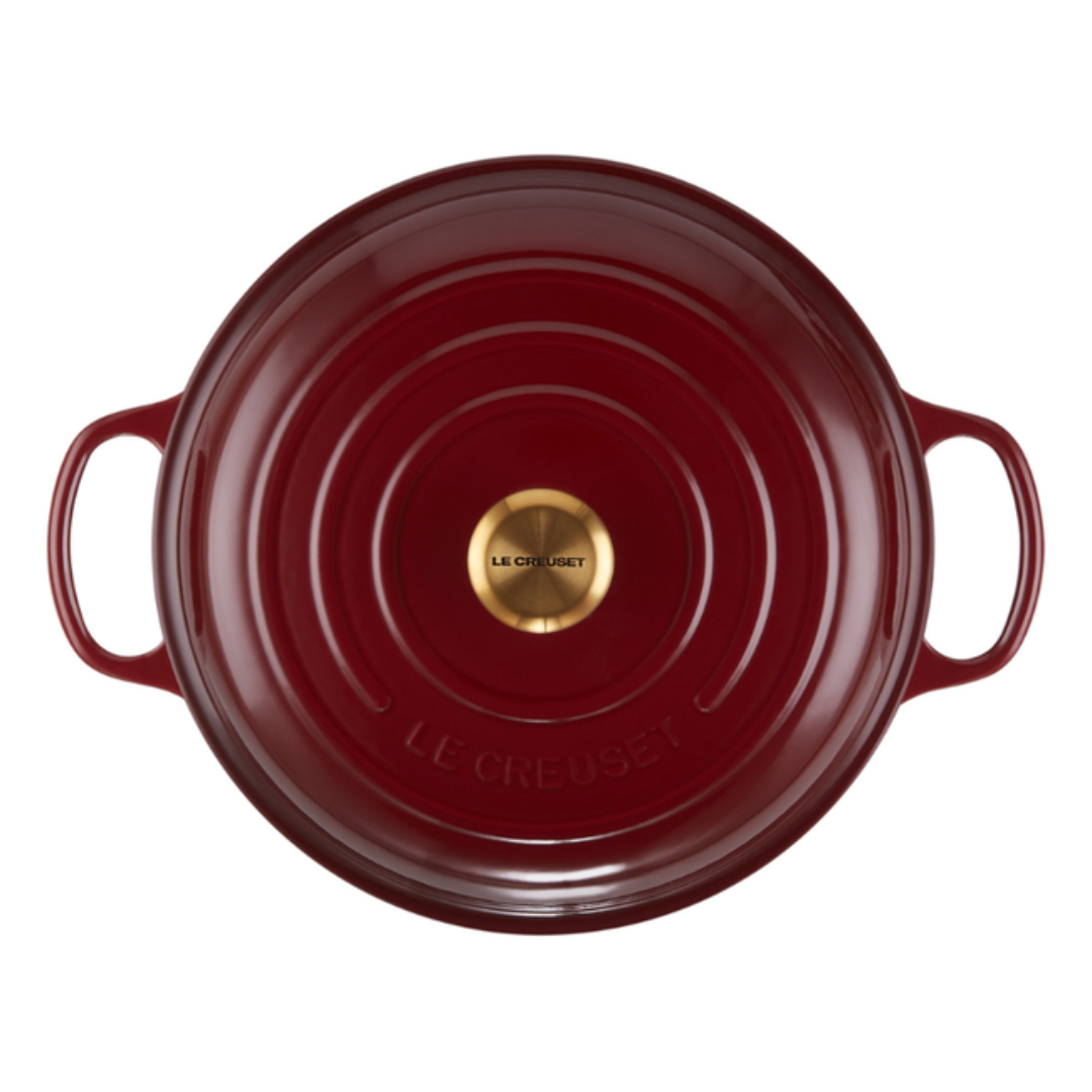 Caçarola Buffet Signature Rhone com Pegador Dourado 3,2L 30cm Le Creuset