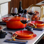 Prato de Sobremesa Cerâmica 22cm Vancouver Laranja Flame Le Creuset