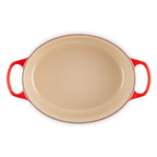 Panela Le Creuset Oval Signature Vermelho com Pegador Prata 13,9L 40cm
