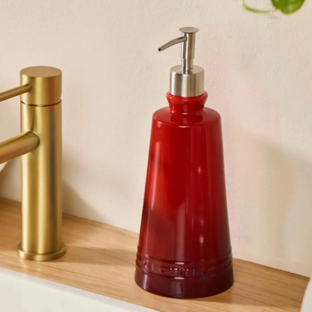 Dispenser para Sabão Cerâmica Vermelho 580ml Le Creuset