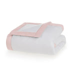 Edredom Baby Dolce 100% Algodão Egípcio Branco / Rosa Trussardi