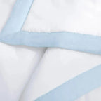 Edredom Baby Dolce 100% Algodão Egípcio Branco / Soft Blue Trussardi