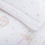 Edredom Baby Felice 100% Algodão Egípcio Branco / Rosa Trussardi