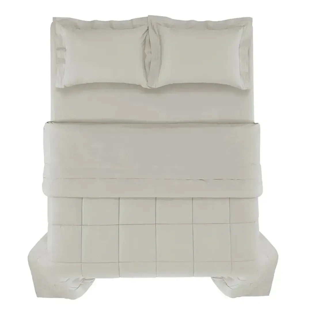 Edredom Solteiro Vinci 200 Fios Percal 100% Algodão Grigio Trussardi
