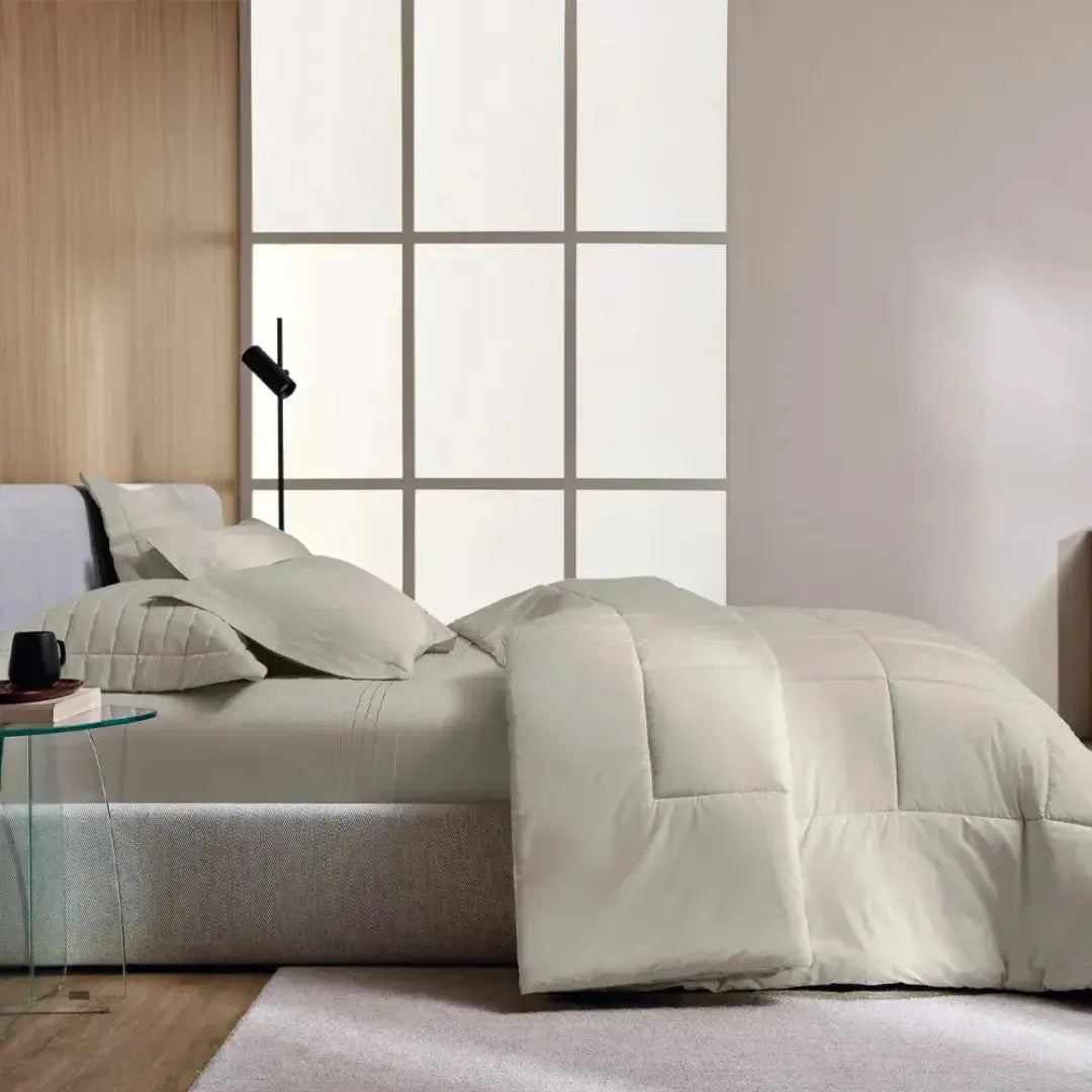 Edredom Solteiro Vinci 200 Fios Percal 100% Algodão Grigio Trussardi
