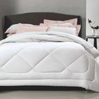 Edredom King Colore 200 Fios Percal 100% Algodão Branco Trussardi