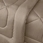 Edredom Solteiro Grasso 300 Fios Cetim 100% Algodão Egípcio Nocciola Trussardi