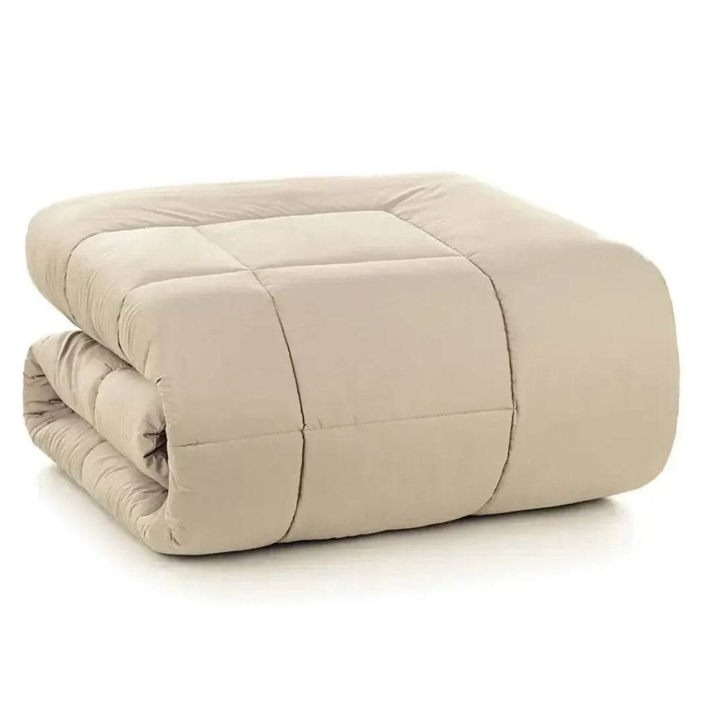 Edredom Solteiro Vinci 200 Fios Percal 100% Algodão Crema Trussardi