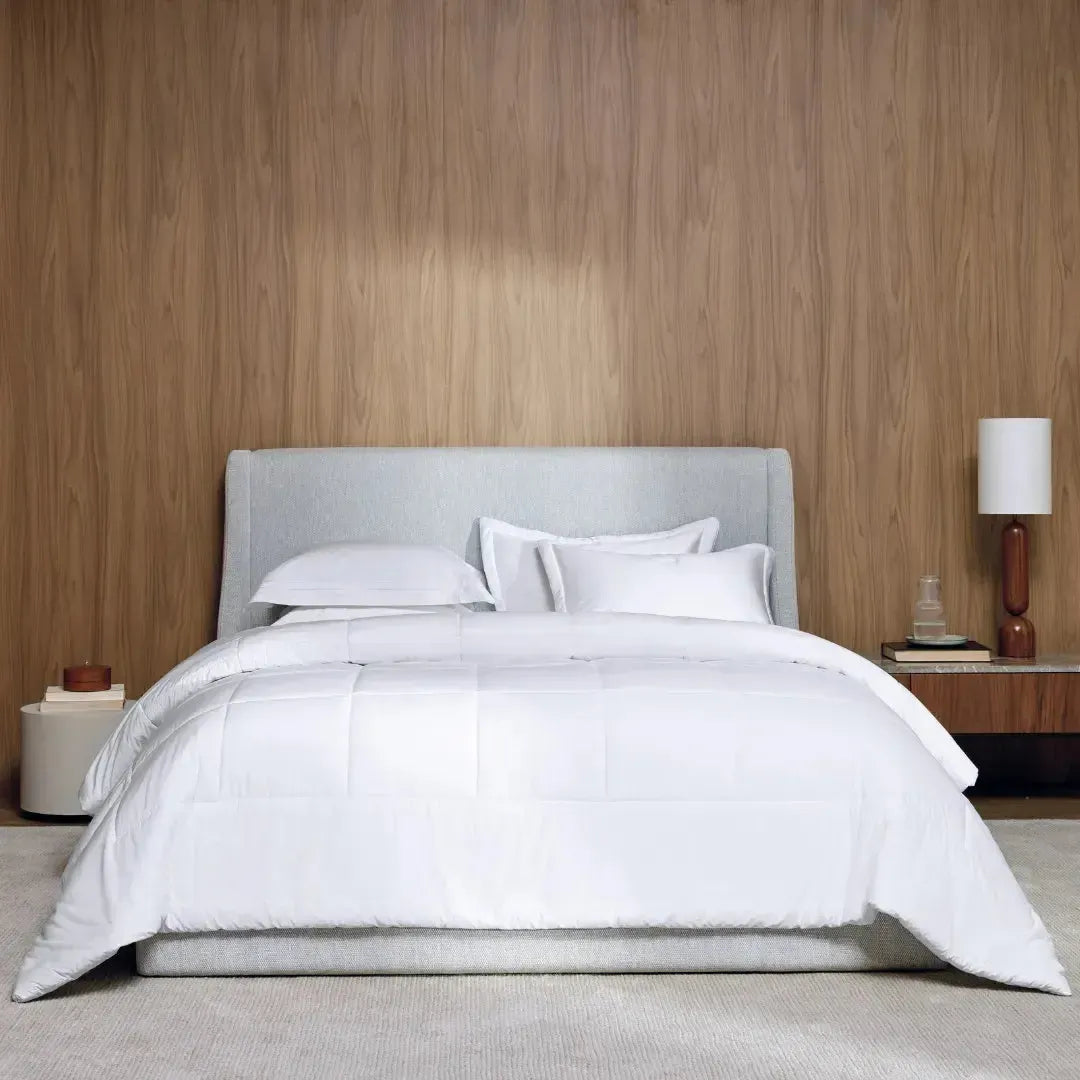 Edredom Solteiro Vinci 200 Fios Percal 100% Algodão Branco Trussardi