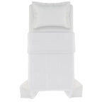 Edredom Solteiro Vinci 200 Fios Percal 100% Algodão Branco Trussardi
