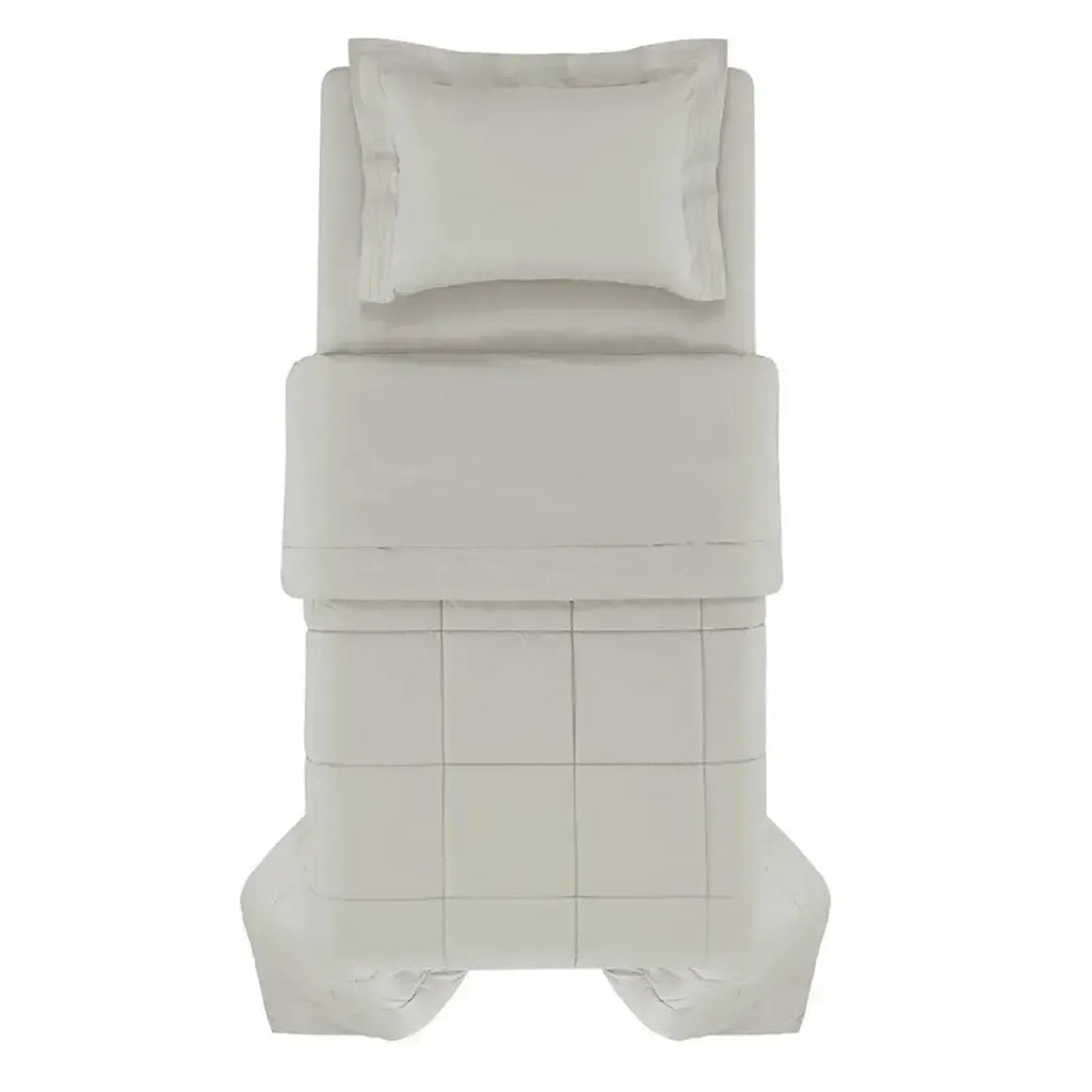 Edredom Solteiro Vinci 200 Fios Percal 100% Algodão Grigio Trussardi