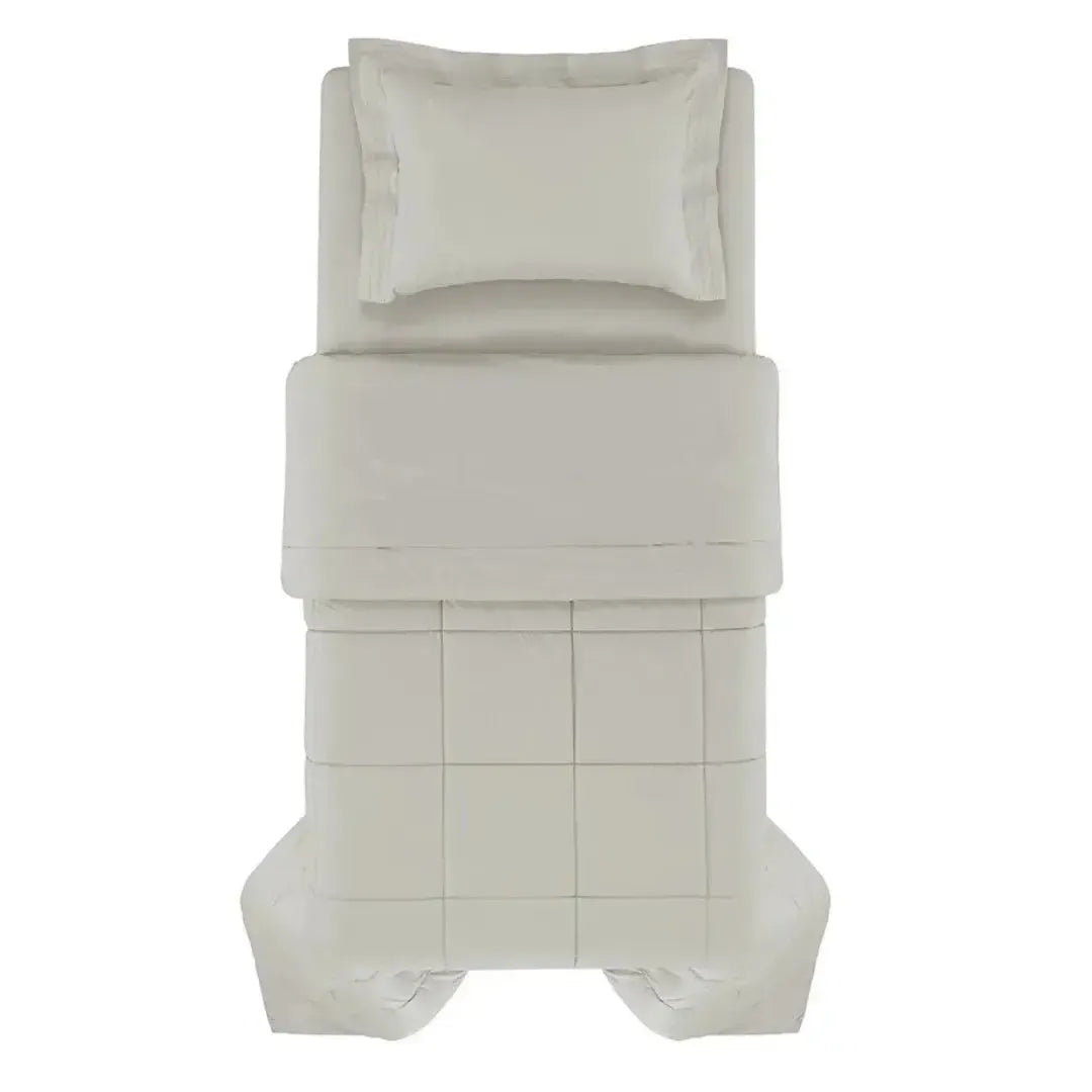 Edredom Solteiro Vinci 200 Fios Percal 100% Algodão Grigio Trussardi