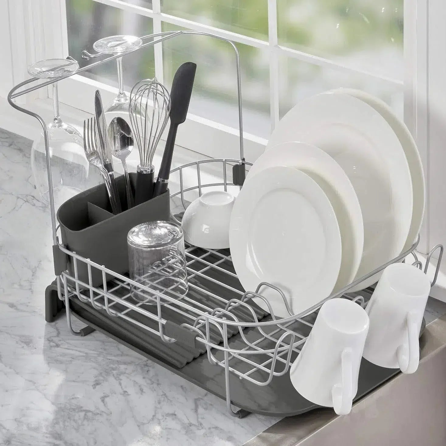 Escorredor de Louças Expansível Cinza KitchenAid