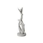 Escultura Casal em Poliresina Cinza Mart 37cm