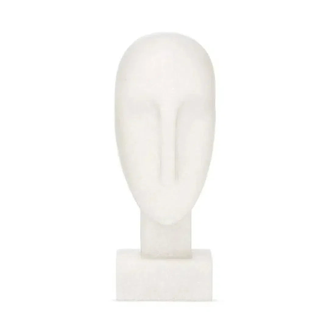 Escultura Face em Poliresina 24,5x9,5x8cm Mart