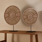 Escultura em Conchas e Miçangas 55x40x12cm Mart