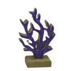 Escultura em Madeira Formato Algas Marinhas 12x20x5cm