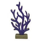 Escultura em Madeira Formato Algas Marinhas 15x30x5cm