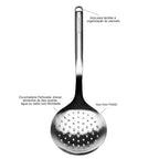 Escumadeira Luxo Premium Inox com Alça Kitchenaid