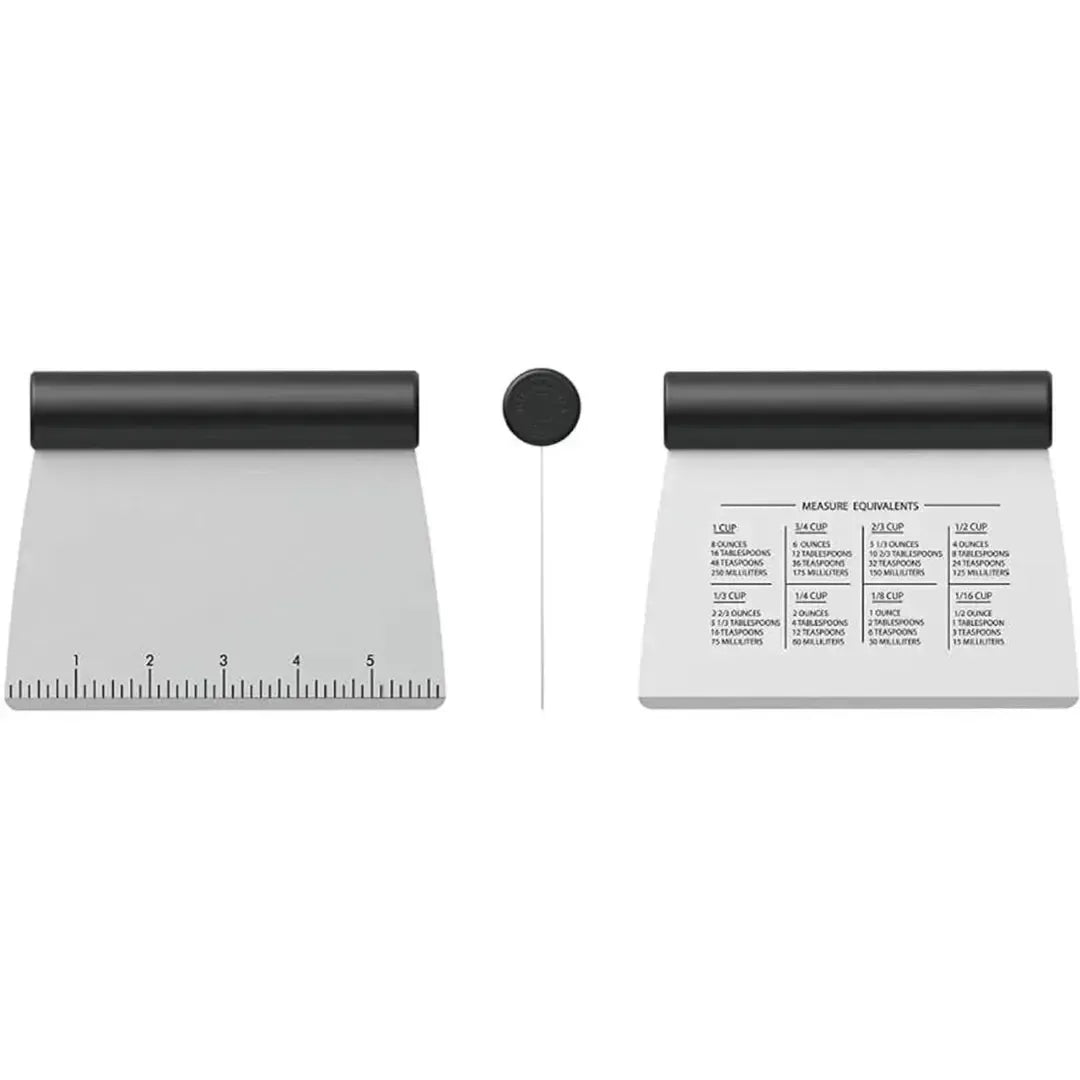 Espátula Multiuso Raspadora com Régua Inox Preta KitchenAid