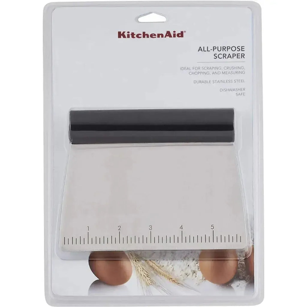 Espátula Multiuso Raspadora com Régua Inox Preta KitchenAid