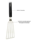 Espátula Perfurada Flexível Inox Preta 33cm KitchenAid