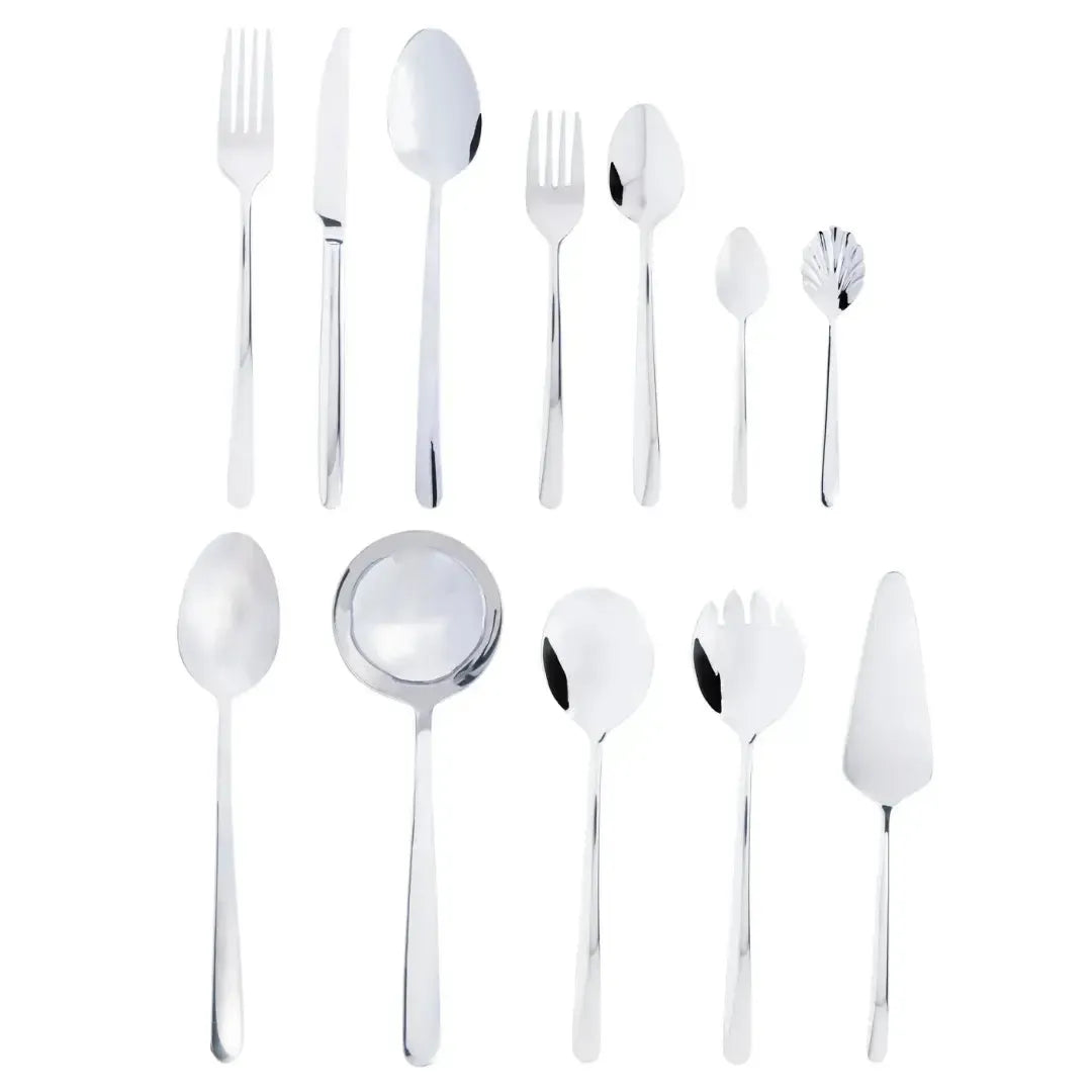 Faqueiro 54 Peças Aço Inox Viena com Caixa Litografada Wolff