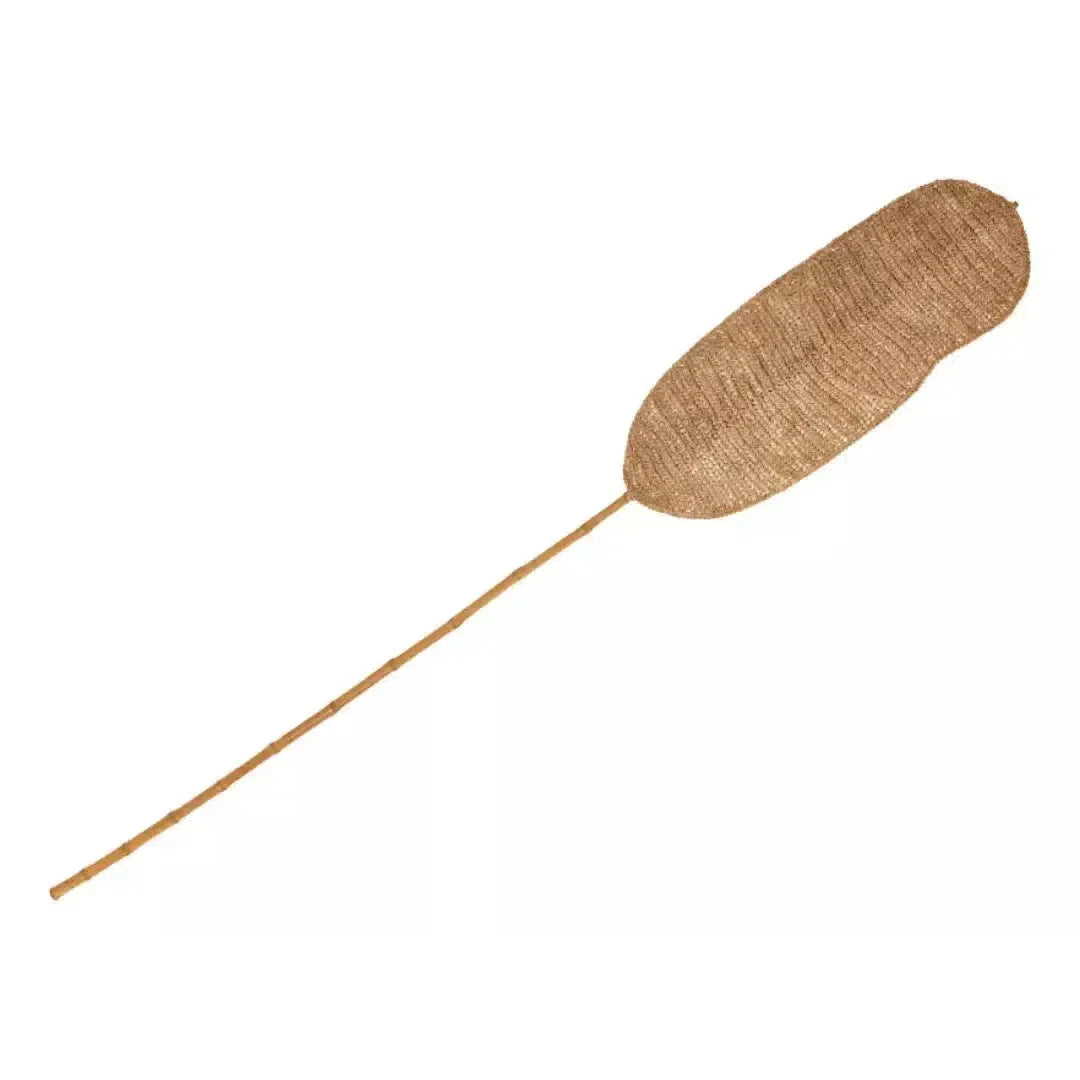 Folha Decorativa em Fibra Natural Marrom 202x30,5x2cm Mart