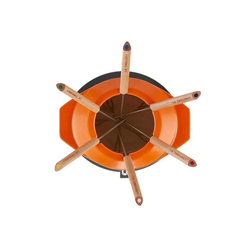 PRÉ-VENDA: Fondue Gourmand Ferro Fundido Laranja Le Creuset
