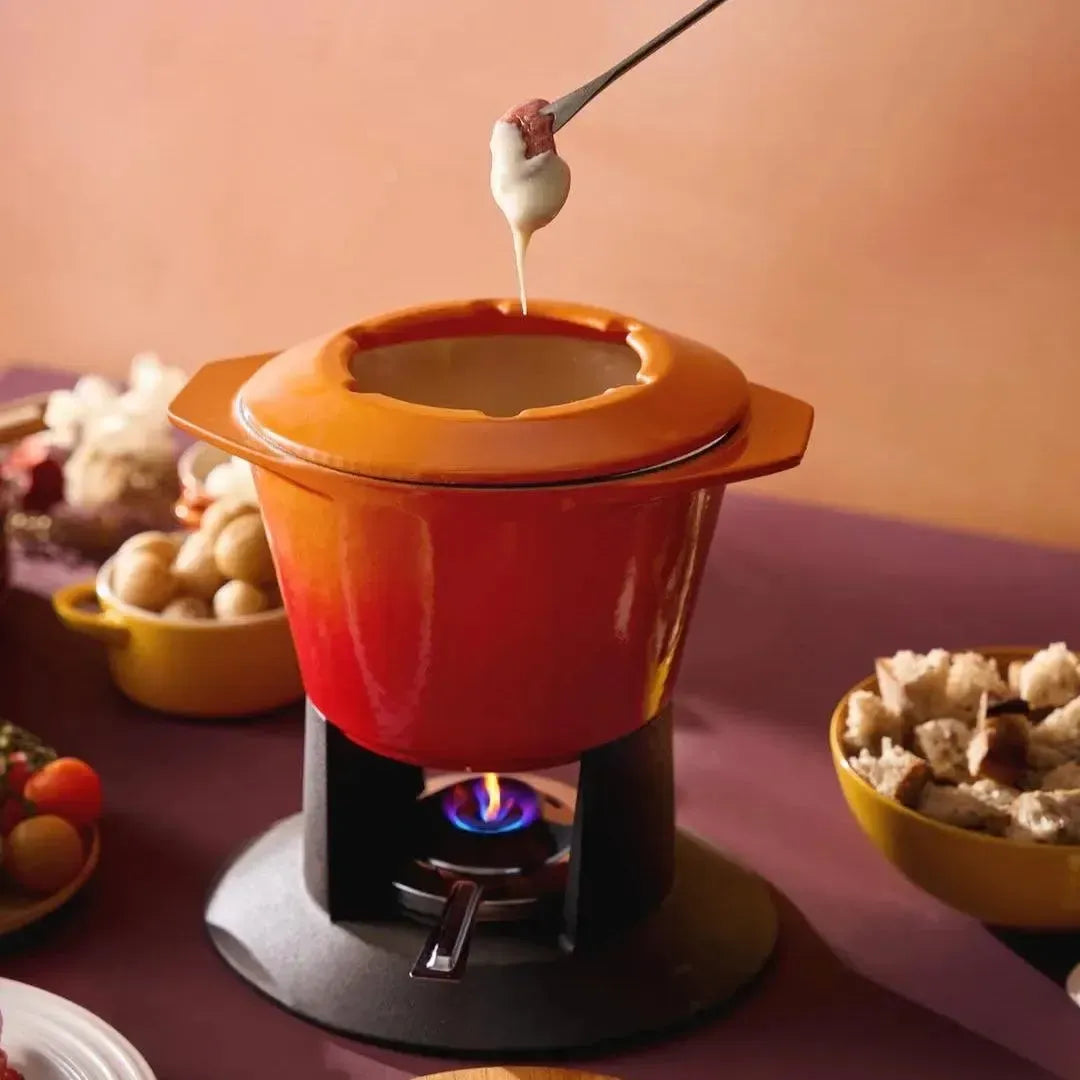 PRÉ-VENDA: Fondue Gourmand Ferro Fundido Laranja Le Creuset