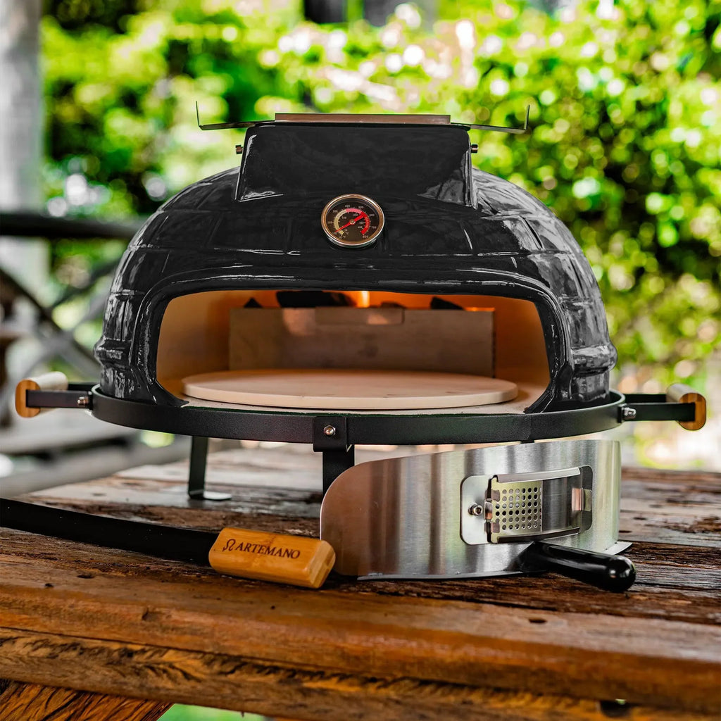 Forno de Pizza Kamado Portátil Verde Artemano