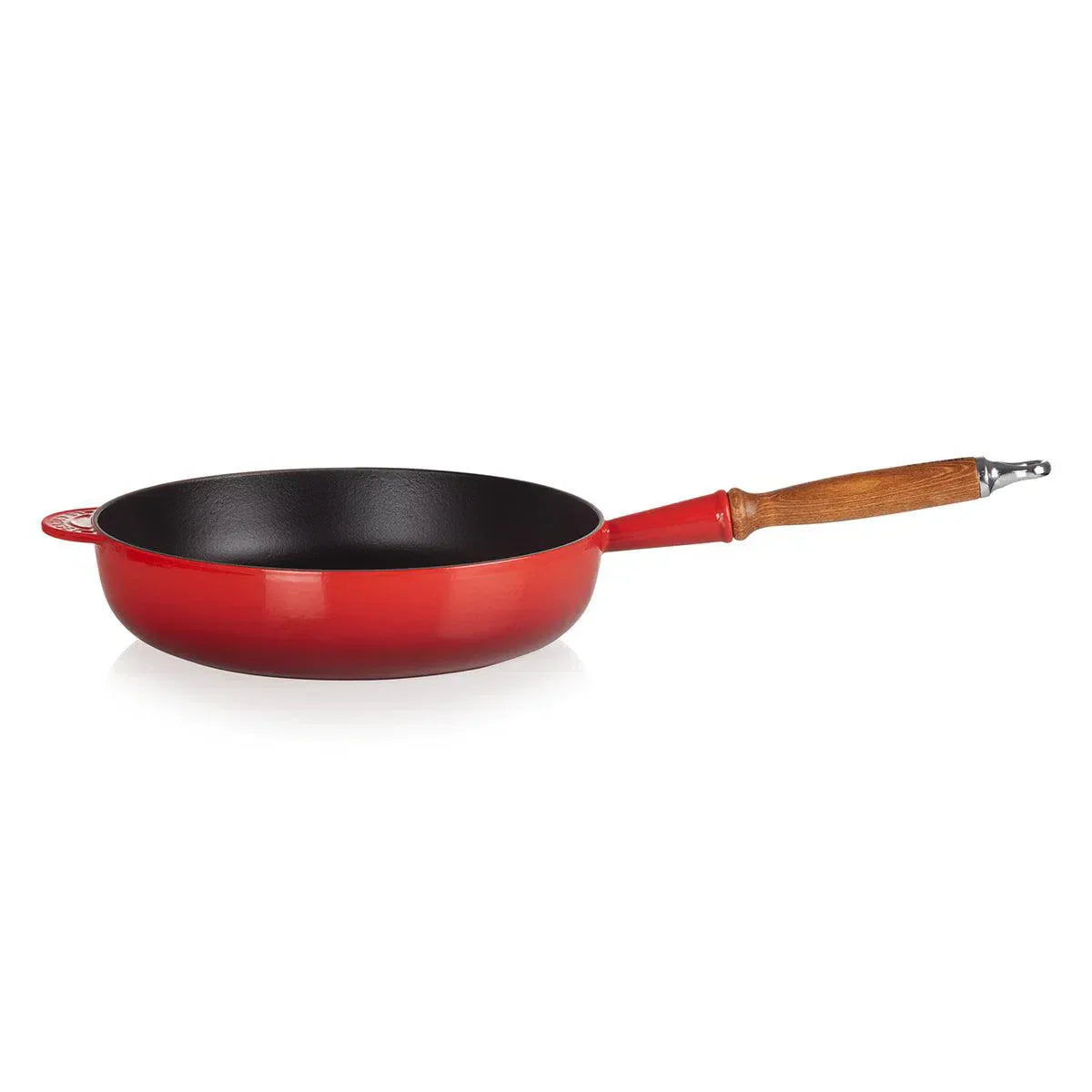 Frigideira Sauté com Cabo de Madeira 28cm Laranja Le Creuset