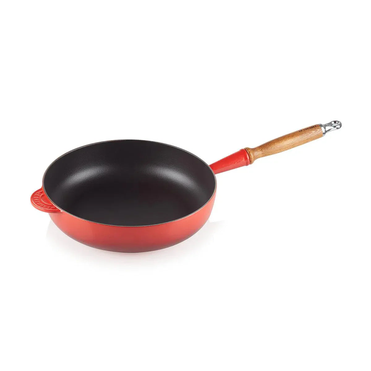 Frigideira Sauté com Cabo de Madeira 28cm Laranja Le Creuset
