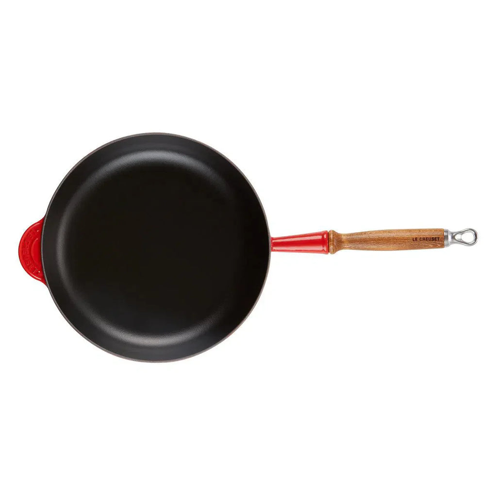 Frigideira Sauté com Cabo de Madeira 28cm Laranja Le Creuset