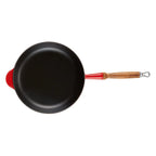 Frigideira Sauté com Cabo de Madeira 28cm Laranja Le Creuset