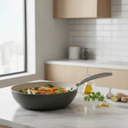 Frigideira Wok Zero Cinza 28cm Jomafe