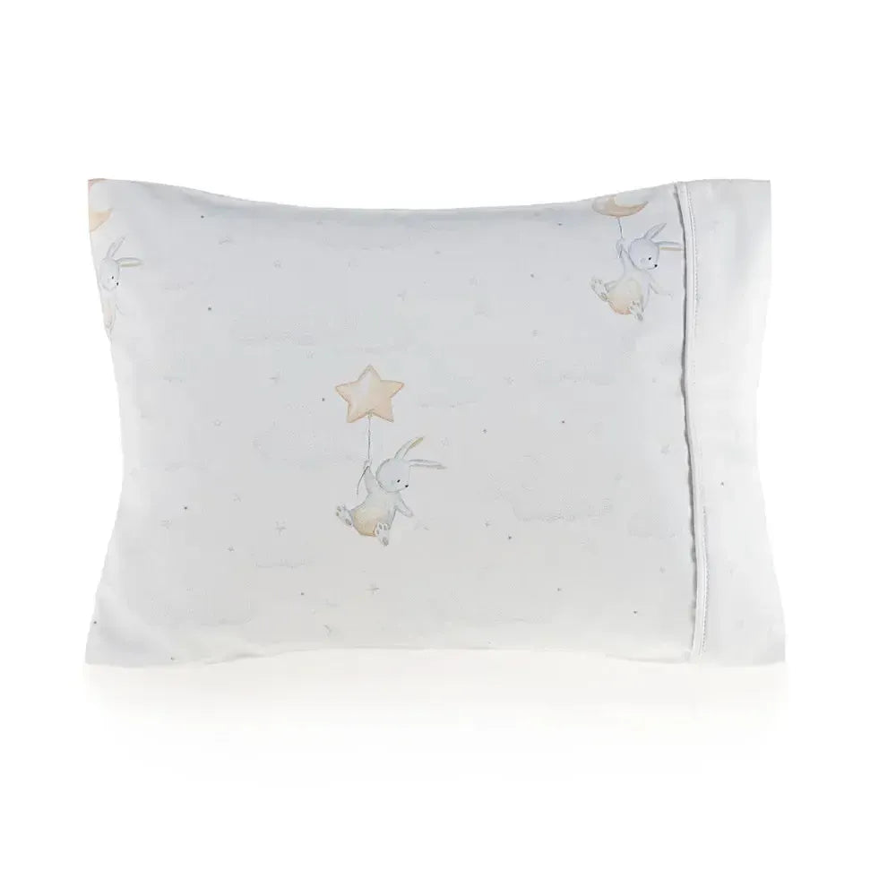 Fronha Avulsa Baby Luna 100% Algodão Egípcio Branco Trussardi