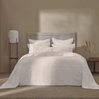 Fronha Vercelli 300 Fios Cetim 100% Algodão Egípcio Branca 50x70cm Trussardi