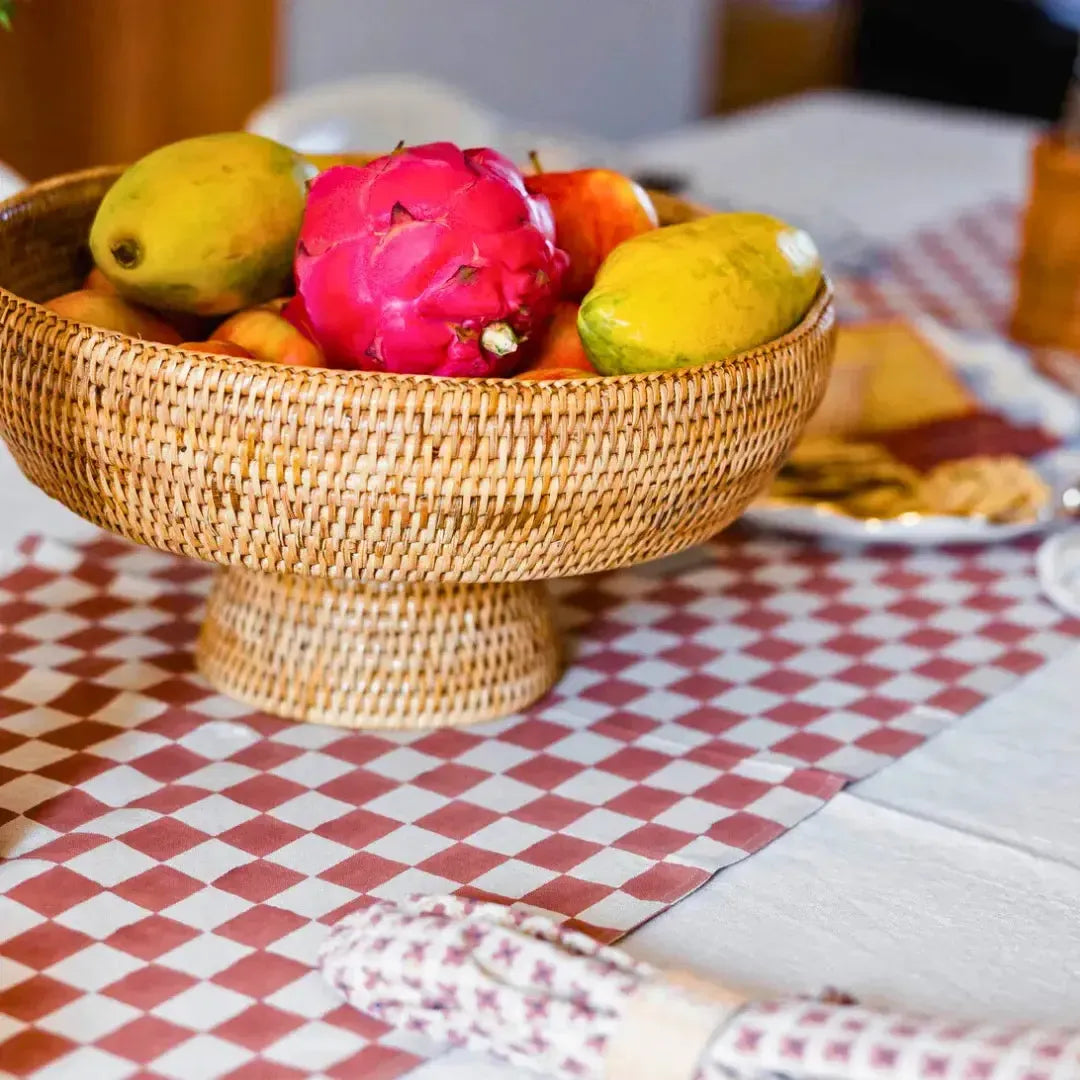 Fruteira em Rattan Bahali 30x17cm